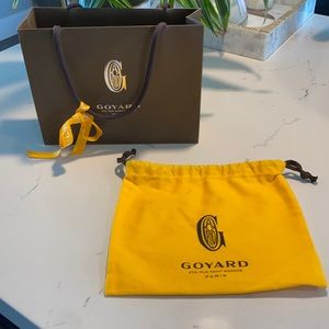 Goyard dust bag and shopping bag
